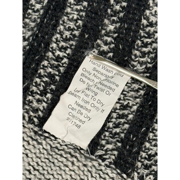 CAbi‎ #483 Patchwork Circle Cardigan Sweater Open Front Textured Wool Medium - Picture 7 of 8